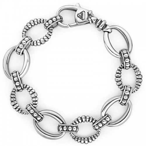 Lagos Oval Fluted Link Bracelet