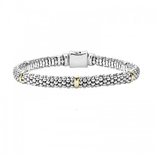 Lagos Five gold Station Caviar Bracelet