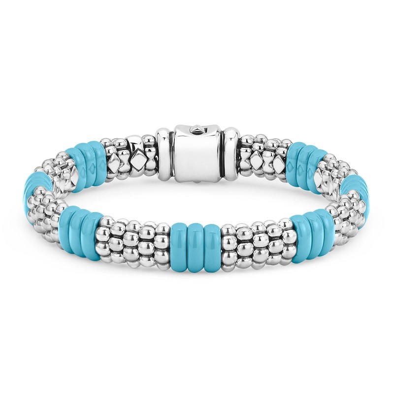 Lagos Blue Caviar Ceramic Caviar Beaded Bracelet