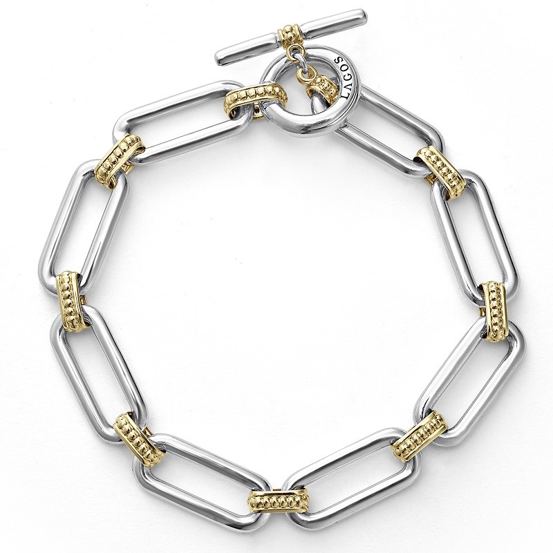 Lagos Two Tone Link Bracelet