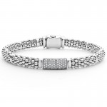 Lagos Signature Caviar 6mm Diamond Bracelet