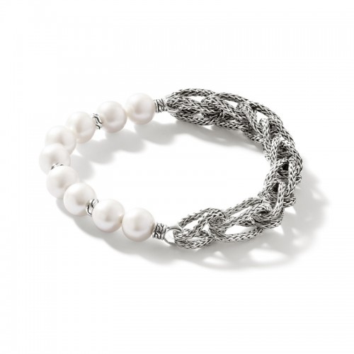 John Hardy Asli Classic Chain Pearl Bracelet