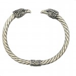 Sterling Silver Eagle Head Bangle