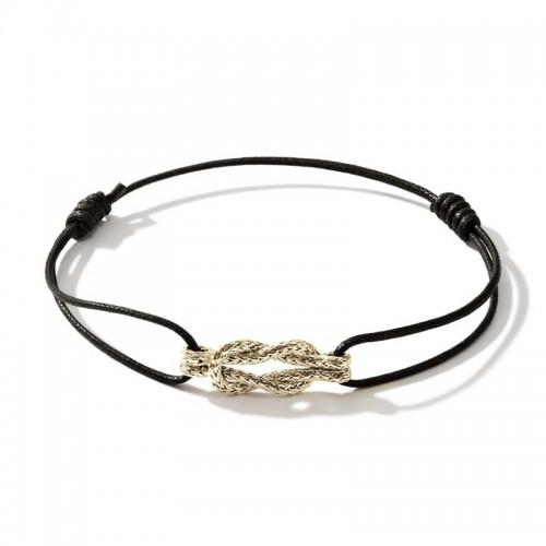 John Hardy Gold Love Knot Black Cord Bracelet