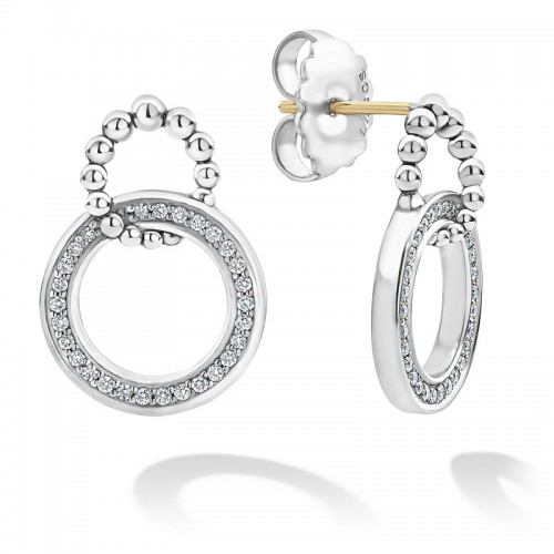Lagos Caviar Spark Double Circle Earrings