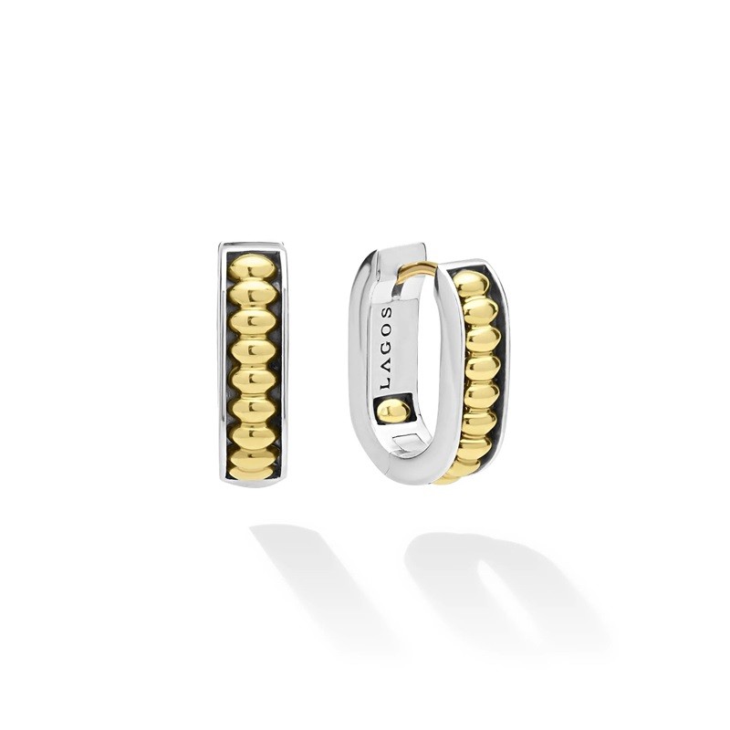 Lagos Signature Caviar Two-Tone Linear Huggies