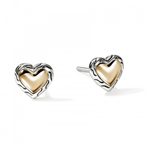 John Hardy Essential Heart Stud Earrings