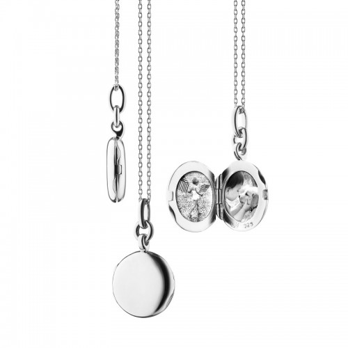 Monica Rich Kosann Slim Round Nan Locket Necklace