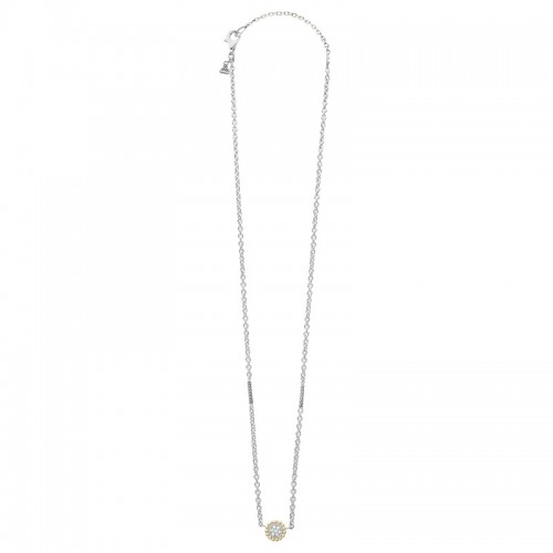 Lagos Caviar Lux Two Tone Diamond Pendant Necklace