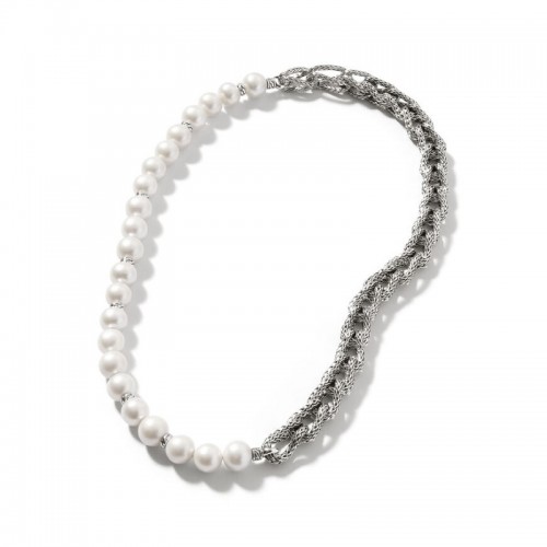John Hardy Surf Necklace with Pearls
