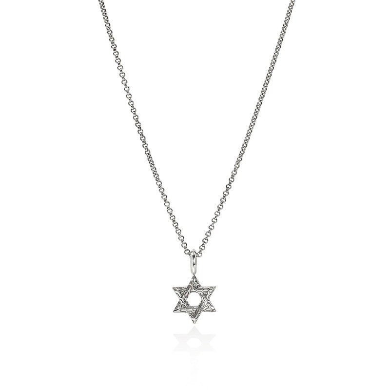 John Hardy Essential Star of David Necklace in Sterling Silver