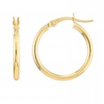 Polished 10KY Hoops 2X20MM