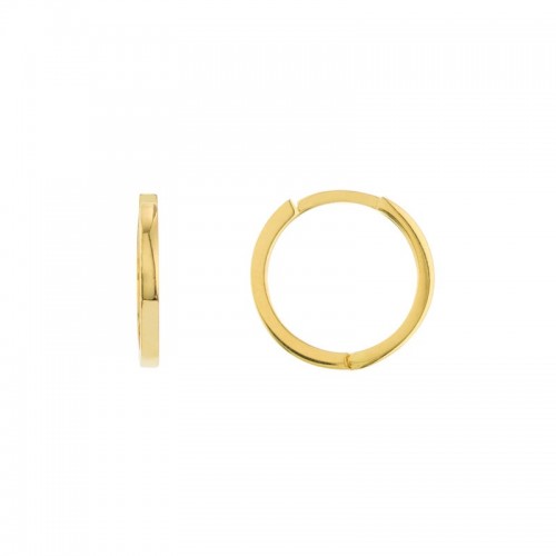 14K Yellow Gold Wire Huggie