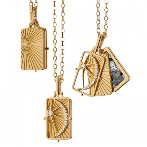 Monica Rich Kosann Sun, Moon, And Stars Gate Locket