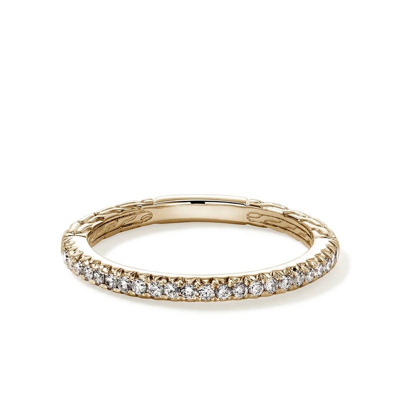 John Hardy Essential Pavé 2mm Band Ring