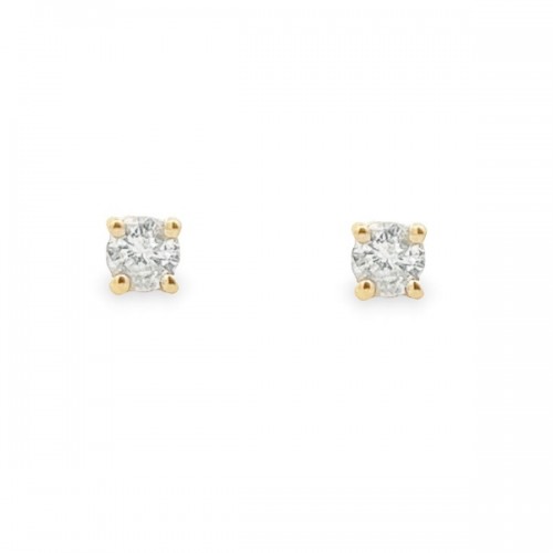 0.25 Carat Diamond Studs in 14K Yellow Gold