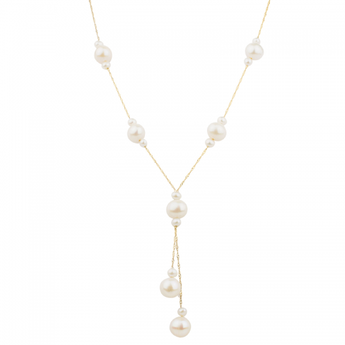 14Y Freshwater Pearl Lariat Necklace