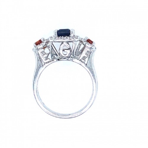 STERLING SILVER WAR EAGLE RING