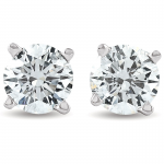 1.00 Carat Diamond Studs in 14K White Gold