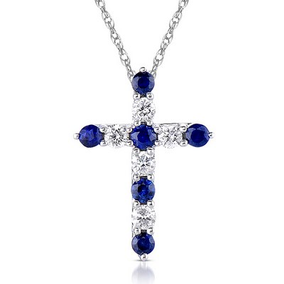 Sapphire and Diamond Cross