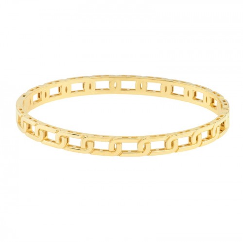 Linked Bangle Bracelet in 14K Yellow Gold