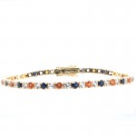 Medium Sapphire Spirit Bracelet in 14K Yellow Gold