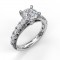 Fana Handset French Pav? Diamond Engagement Ring
