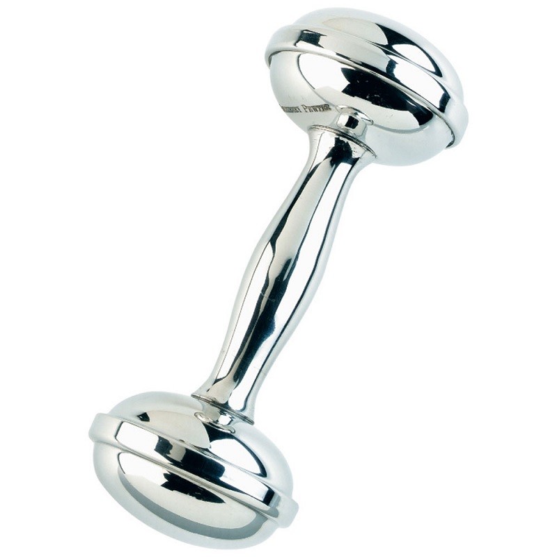 Salisbury Pewter Dumbbell Rattle