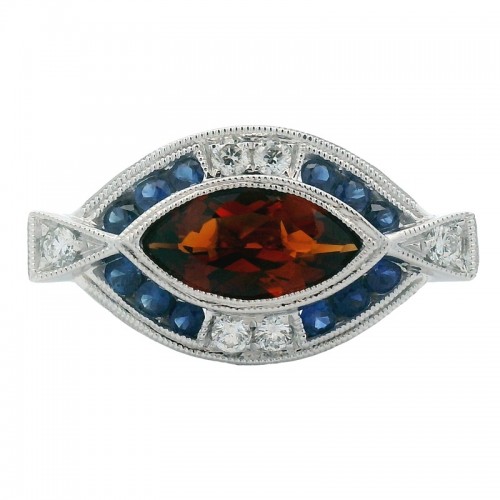 Marquise Citrine Spirit Ring