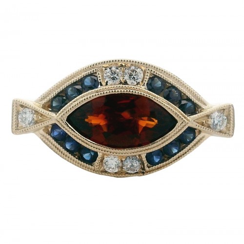 Marquise Citrine Spirit Ring