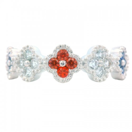 Multi Sapphire Clover Band