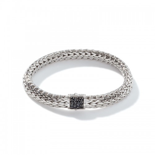 John Hardy Classic Chain Bracelet with Black Sapphire