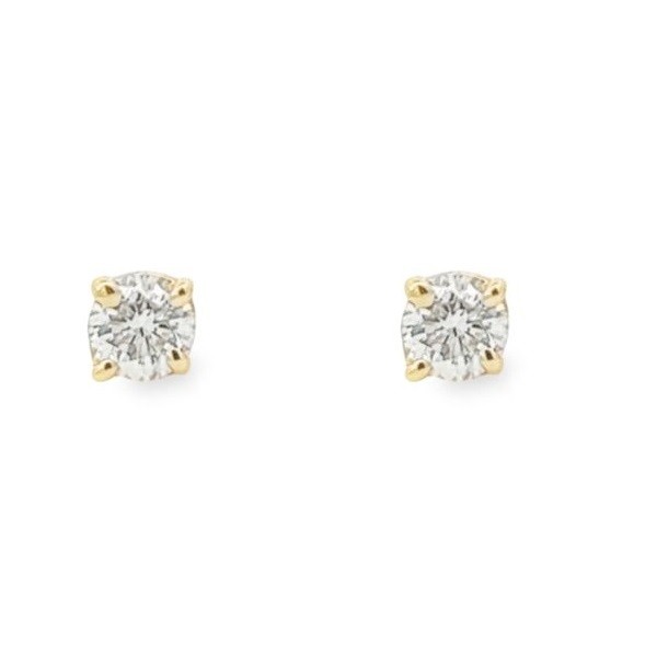 0.50 Carat Diamond Studs in 14K Yellow Gold