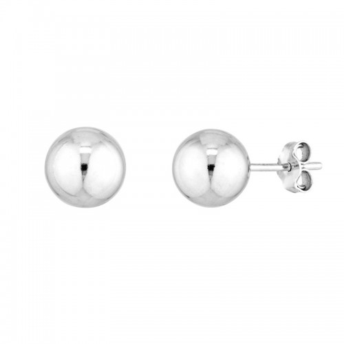 8mm Stud Earrings in Sterling Silver