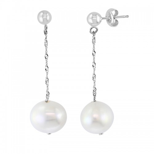 14W Freshwater Pearl Drop Studs