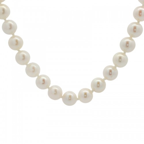 6-6.5mm Akoya Pearl Necklace with 14K White Gold