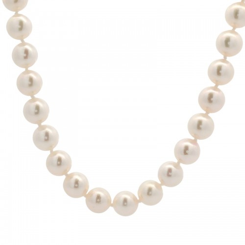 7-7.5mm Akoya Pearl Necklace with 14K White Gold