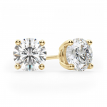 0.50 Carat Diamond Studs in 14K Yellow Gold