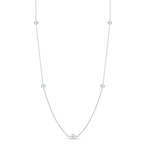 Roberto Coin Diamonds By The Inch Necklace With 7 Stations
