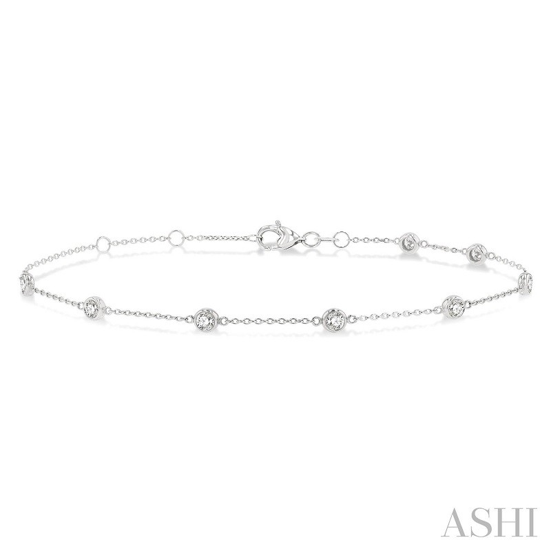 Ashi 1/2 CTW Diamond Station Bracelet
