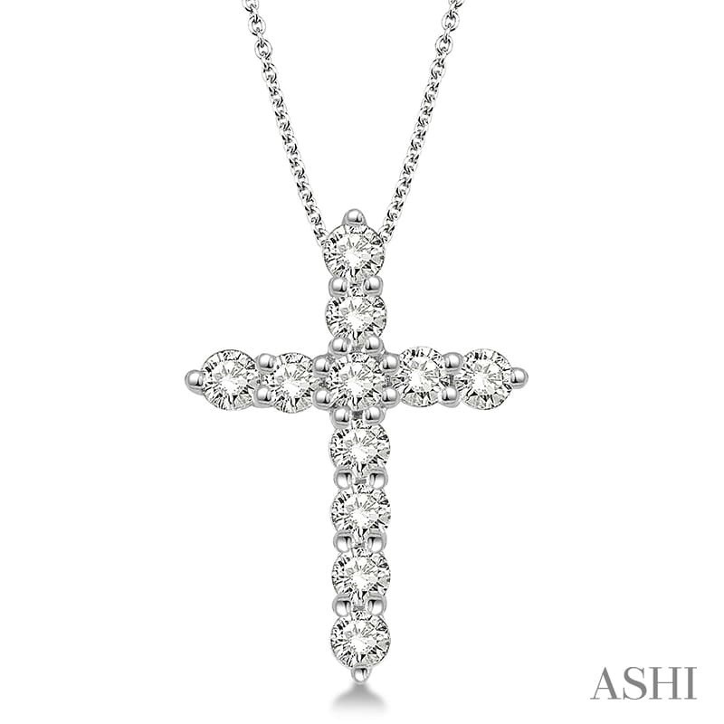 Ashi 3/4 CTW Diamond Cross