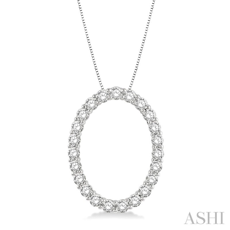 Ashi 1 CTW Oval Diamond Pendant