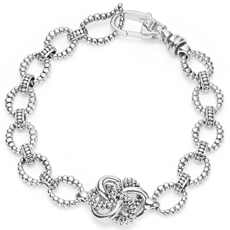 Lagos Silver Love Knot Link Bracelet