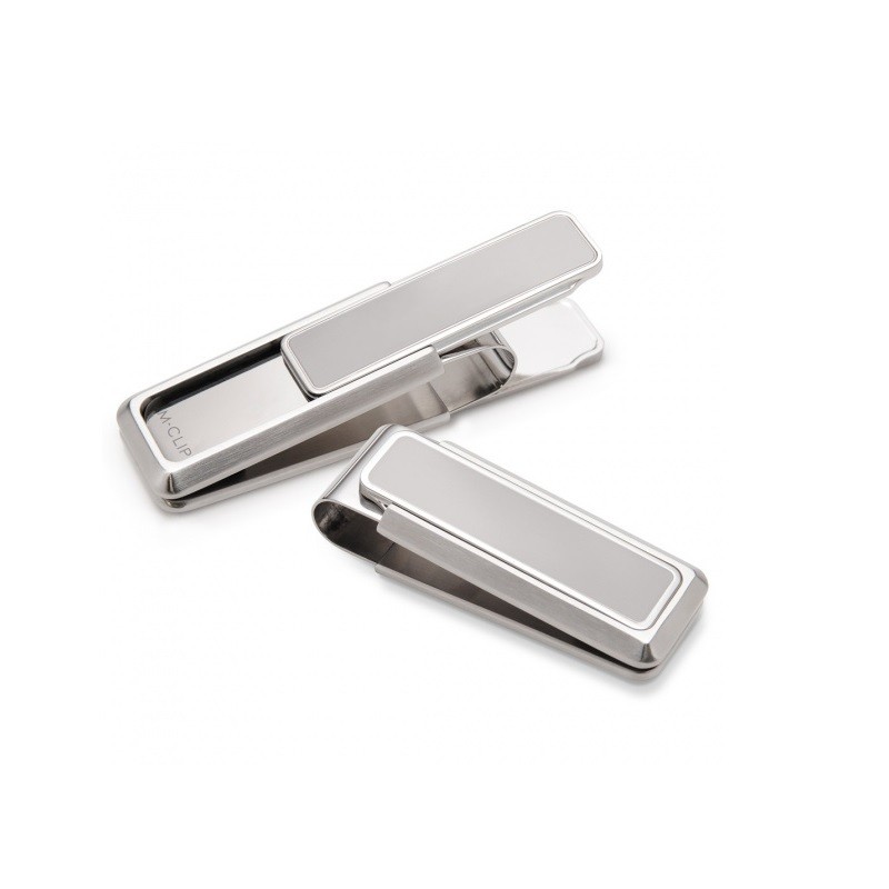 Stainless Brushed With Polished Border Money Clip By M-Clip®