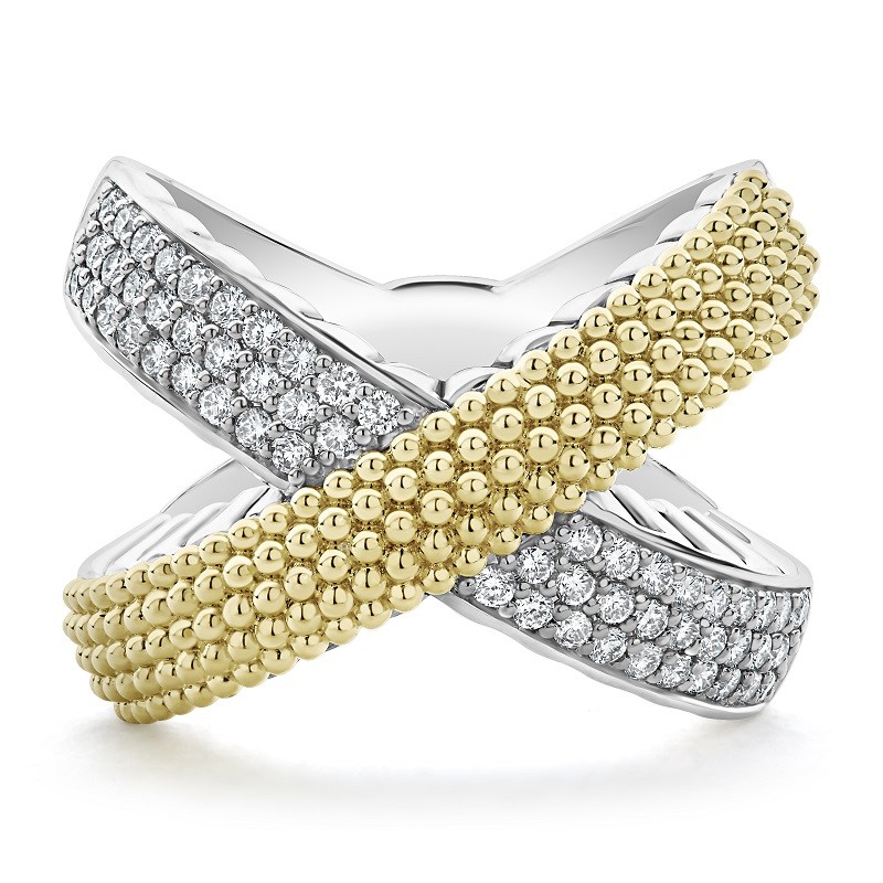 Lagos X Gold Caviar Diamond Ring