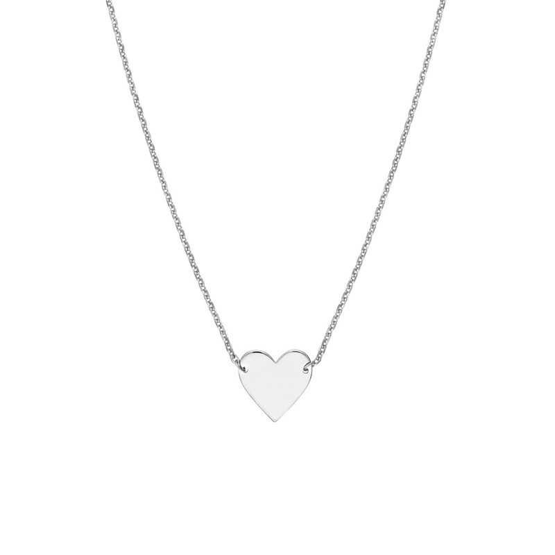 Mini Heart Necklace in Sterling Silver