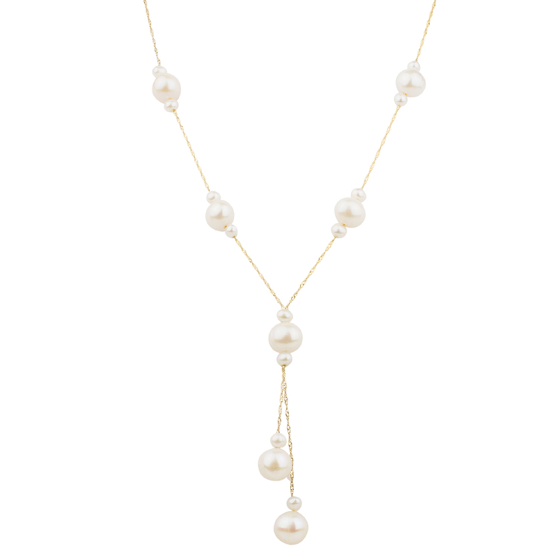 14Y Freshwater Pearl Lariat Necklace