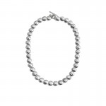 Dot 9MM Link Necklace in Silver