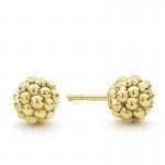 Lagos Gold Beaded Stud Earrings