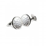 Golfball Bordered Round Cufflinks By M-Clip®
